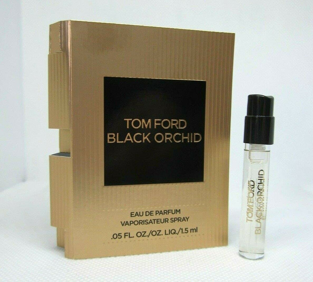 Tom Ford Black Orchid promo vial front view for on-the-go sampling.