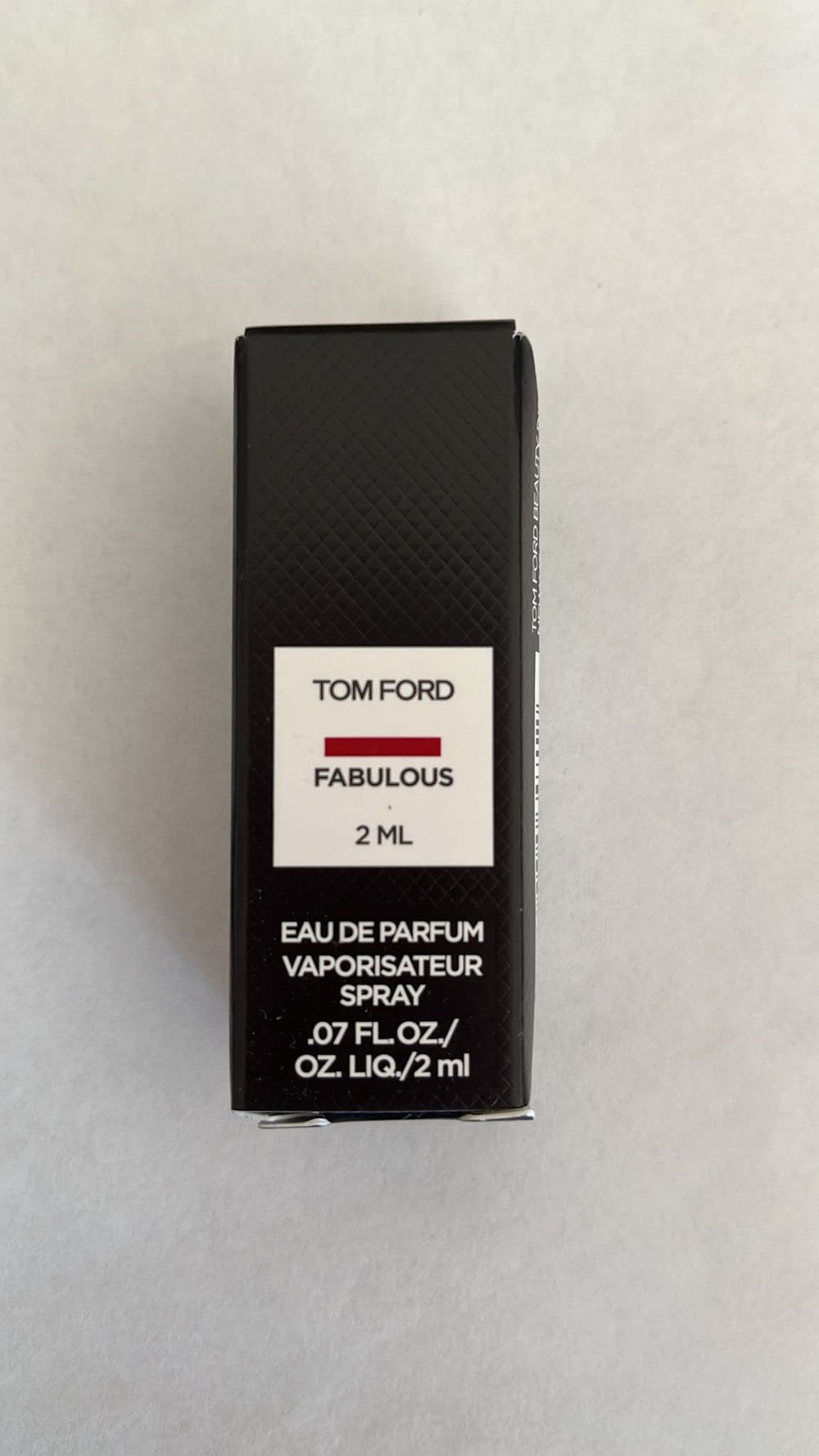 Tom Ford Fabulous 2ml sample bottle for portable luxury fragrance on the go