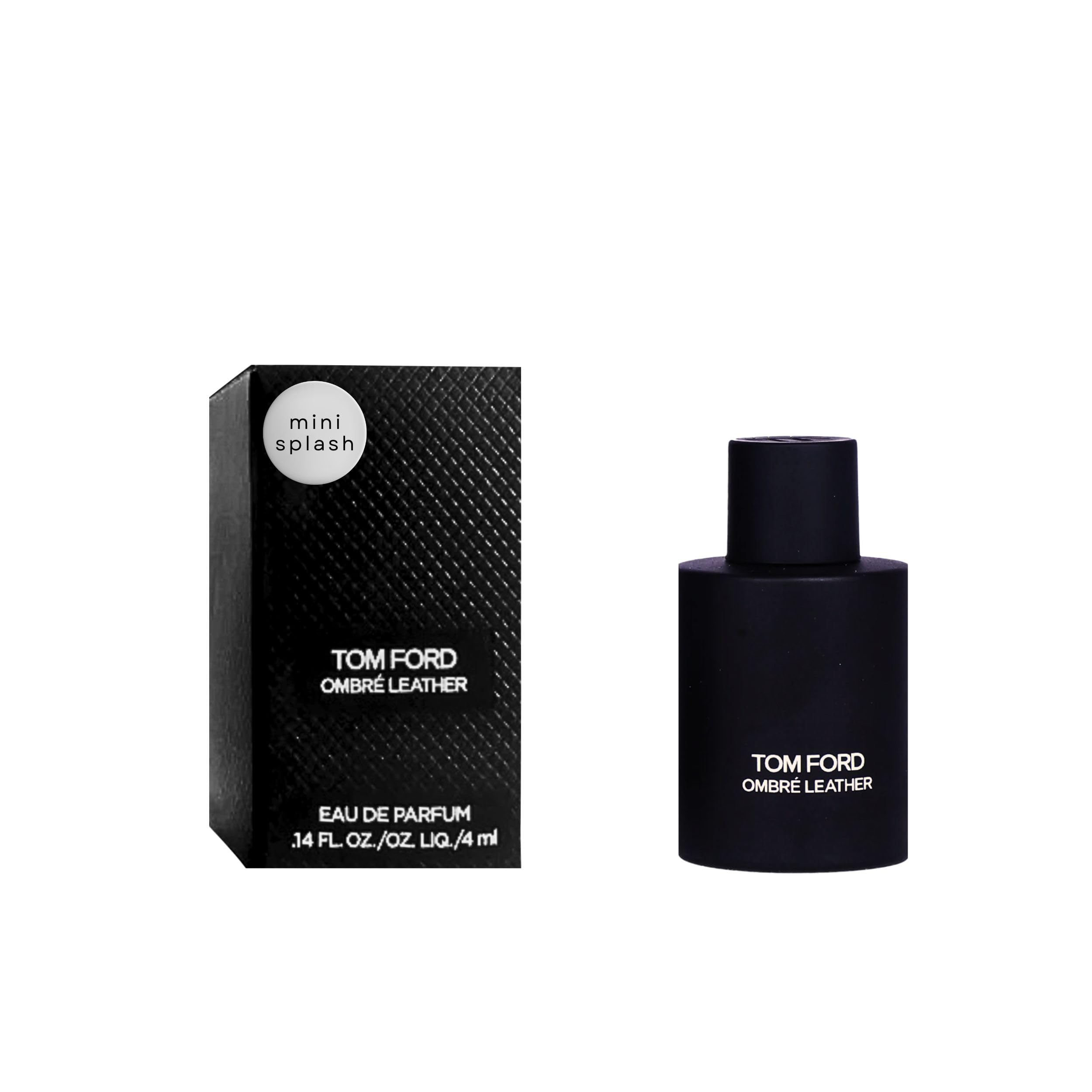 Tom Ford Ombre Leather mini bottle close-up ideal for travel and sampling.