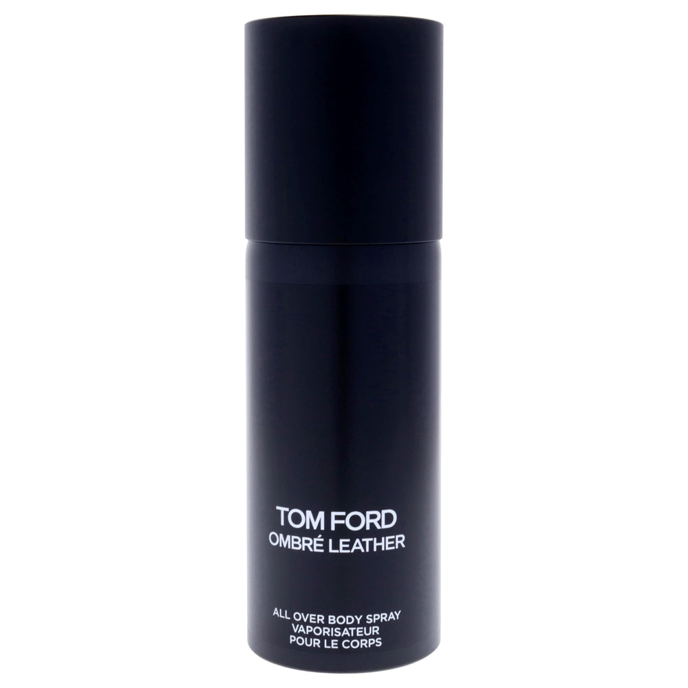 Tom Ford Ombre Leather spray application demonstrates easy refresh and versatile layering.