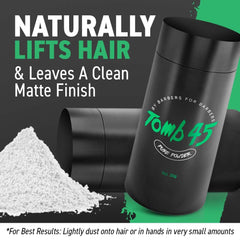 Tomb 45 Pure Powder applied mid-length for texture and natural matte finish.