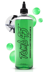 Tomb45 hair fiber applicator pump close-up for precision beard and hair filling.