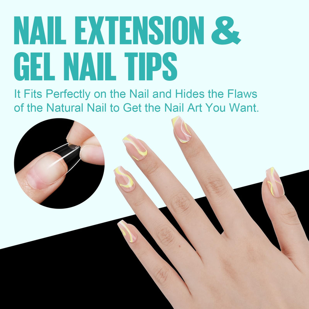 TOMICCA nail tips in 12 numbered sizes for precise fitting