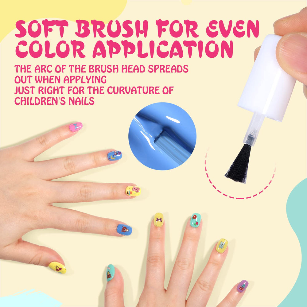 TOMICCA decorative color palette offers playful nails for birthdays.