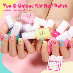 TOMICCA glitter shades add sparkle for party-ready nails.