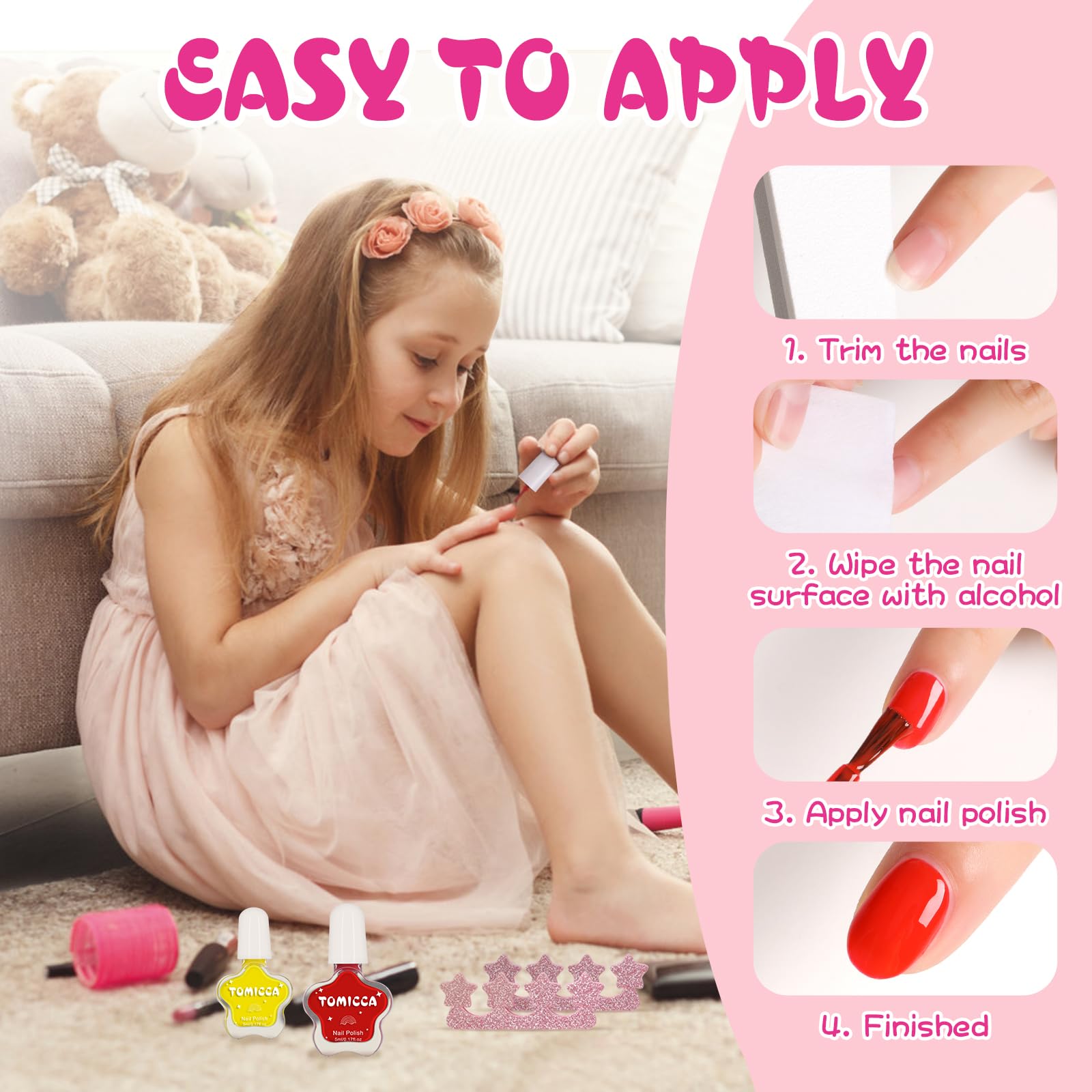 TOMICCA Soft pastel shades in 10-color lineup for gentle looks