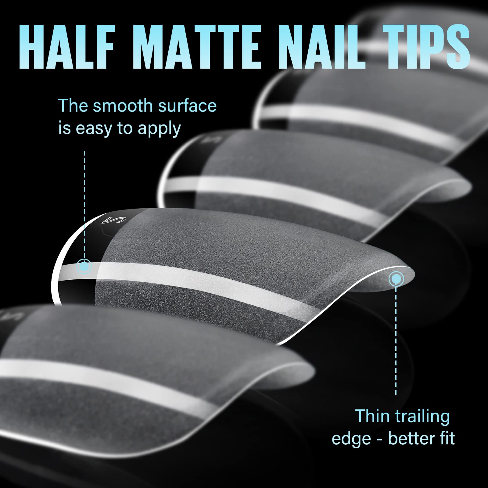 TOMICCA Traceless acrylic nail tips demonstrate durability for long wear