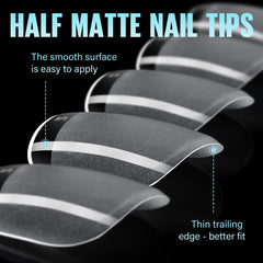 TOMICCA Traceless acrylic nail tips demonstrate durability for long wear