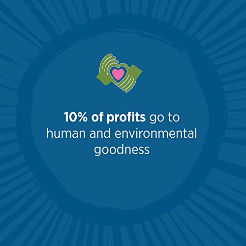 Tom's of Maine bar packaging highlights doing good mission supporting communities and environment.
