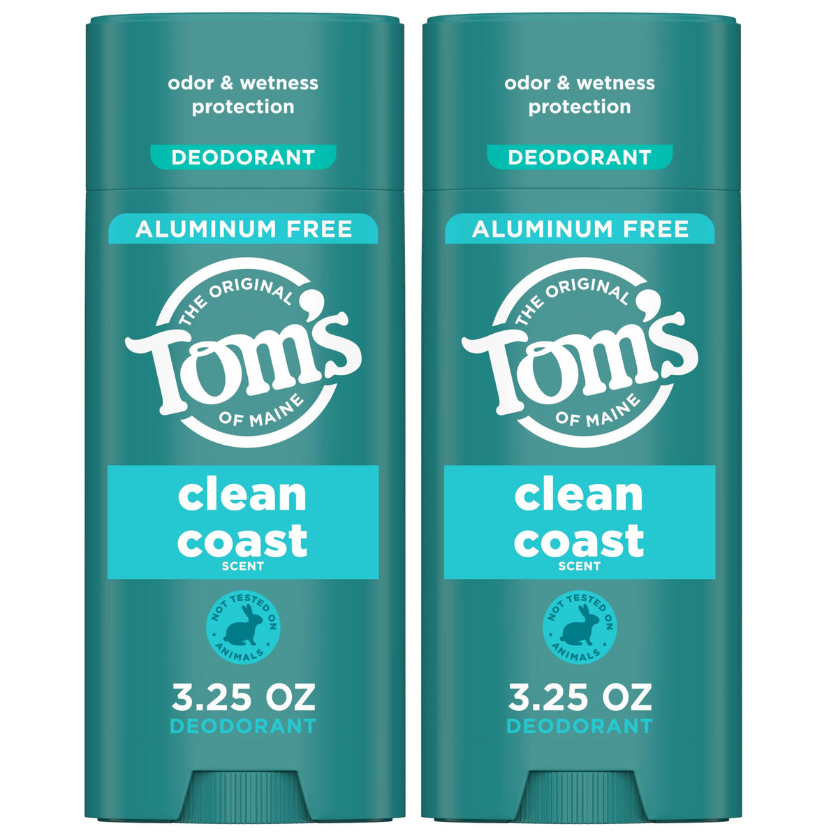 Tom's of Maine Clean Coast deodorant glide provides smooth, confident application.