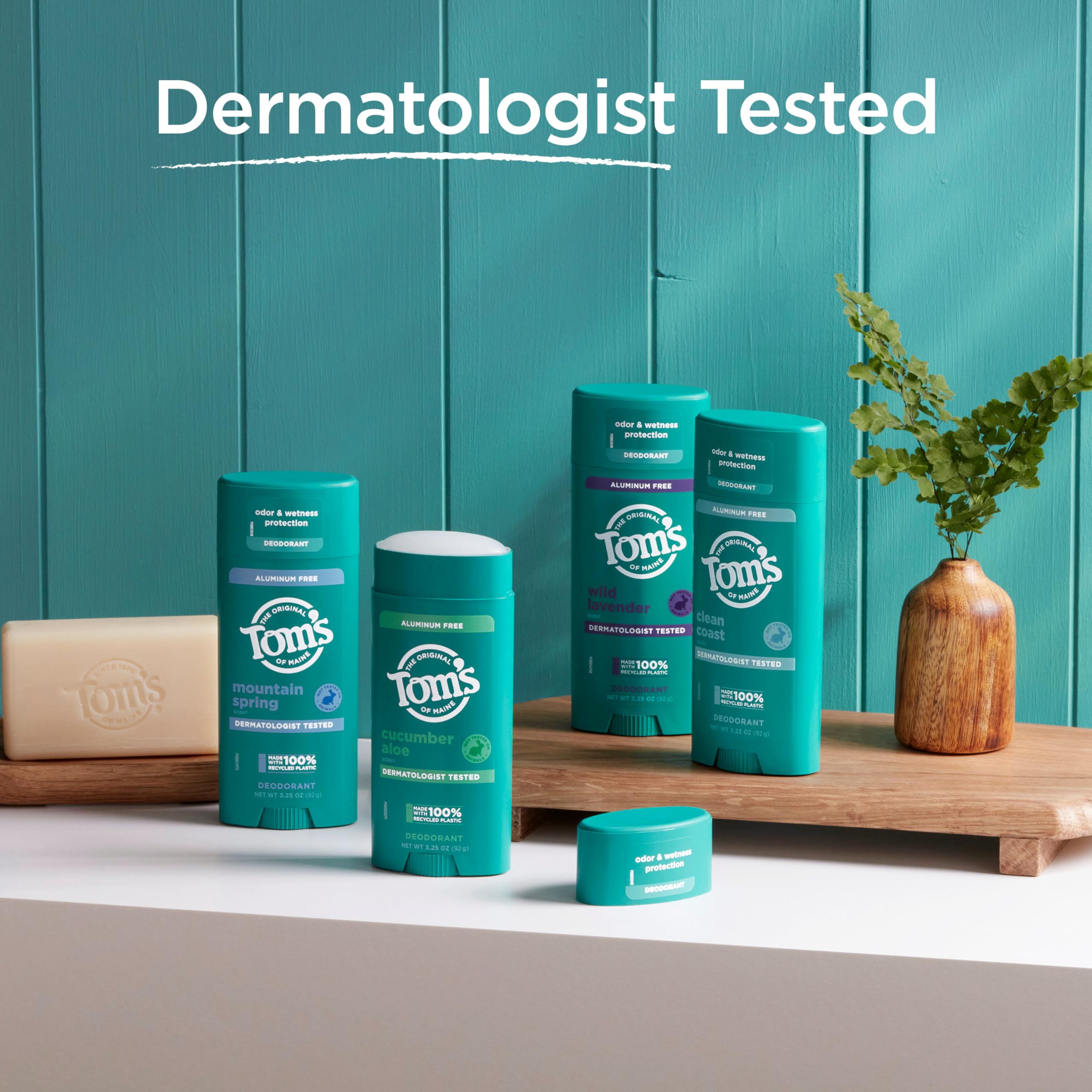 Tom's of Maine Clean Coast dermatologist-tested formula is gentle on skin.