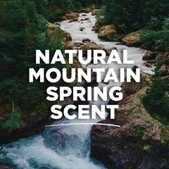3-pack packaging detail for Tom's of Maine Mountain Spring deodorant showing recyclable materials