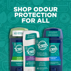 Tom's of Maine Mountain Spring 3-pack side view highlighting aluminum-free formula for daily wear