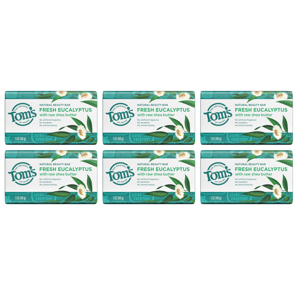 Tom's of Maine moisturizing bar six-pack option for shared bathrooms or travel packs.