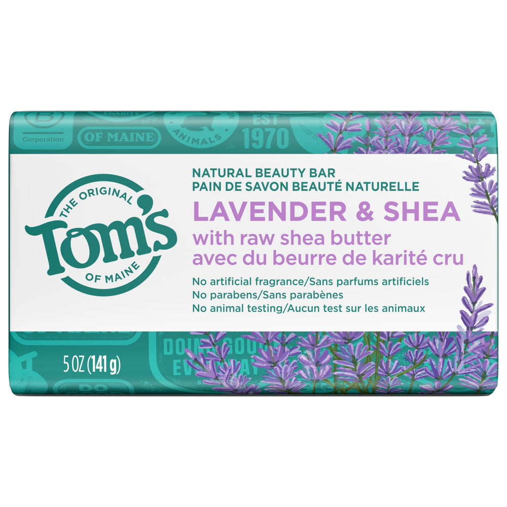 Tom's of Maine 5-ounce bars shown in compact, convenient size