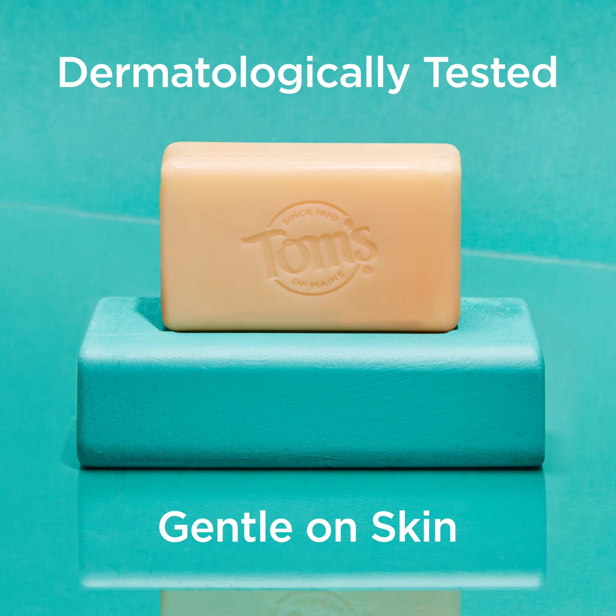 Tom's of Maine dermatologist-tested label signaling gentle-on-skin formulation