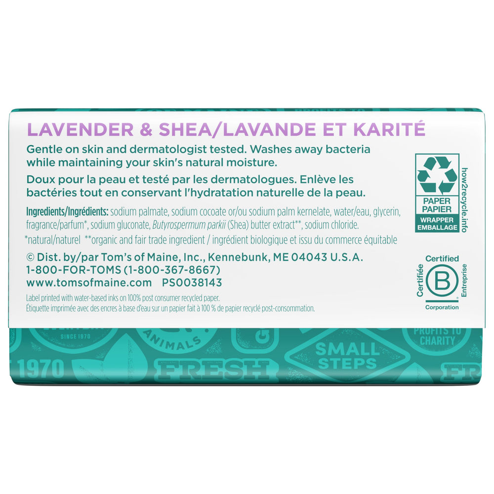 Tom's of Maine packaging highlighting not tested on animals and paraben-free formula