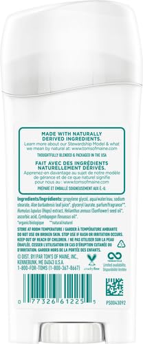 Tom's of Maine Wild Lavender deodorant application showing smooth glide and daily use