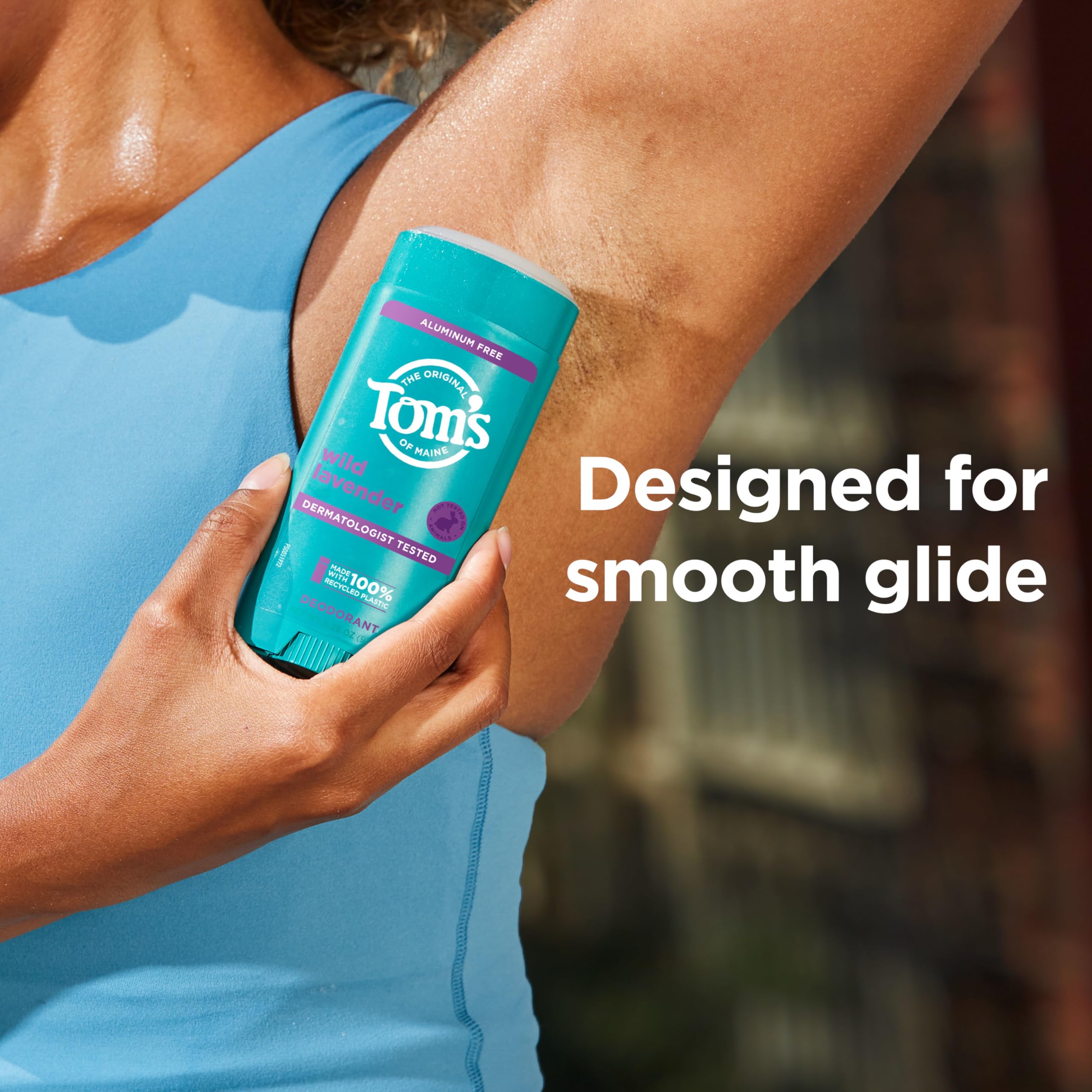Tom's of Maine Wild Lavender goes on clear for discreet daily wear.