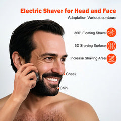 Toncoke shaver shown charging via USB-C for long cordless use