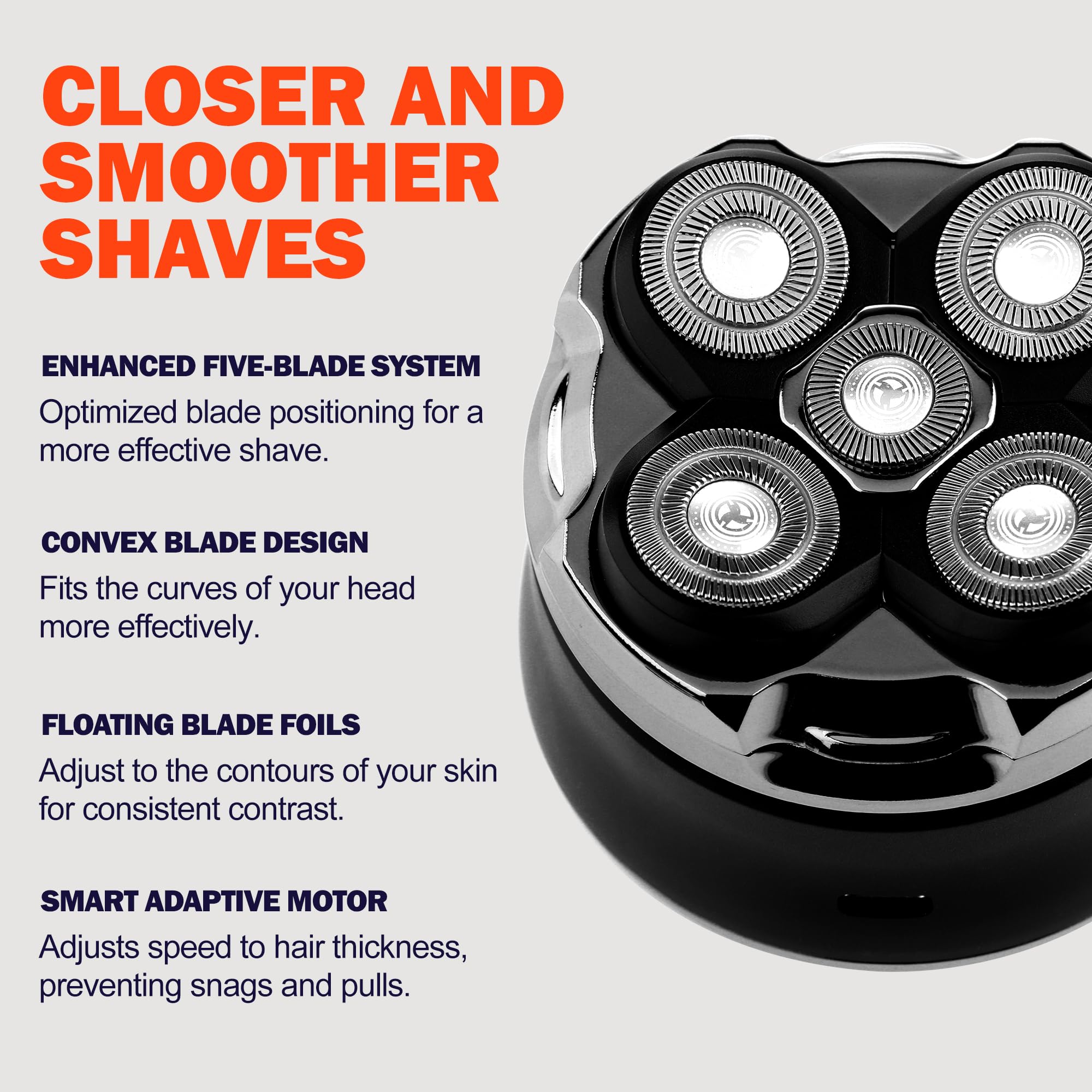 Toncoke ergonomic-grip shaver designed for comfortable handling