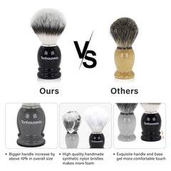 Tonhawness shaving bowl outer shell shows a durable stainless steel finish