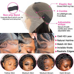 TONHONK pre-plucked baby hair creates a realistic hairline and lift.