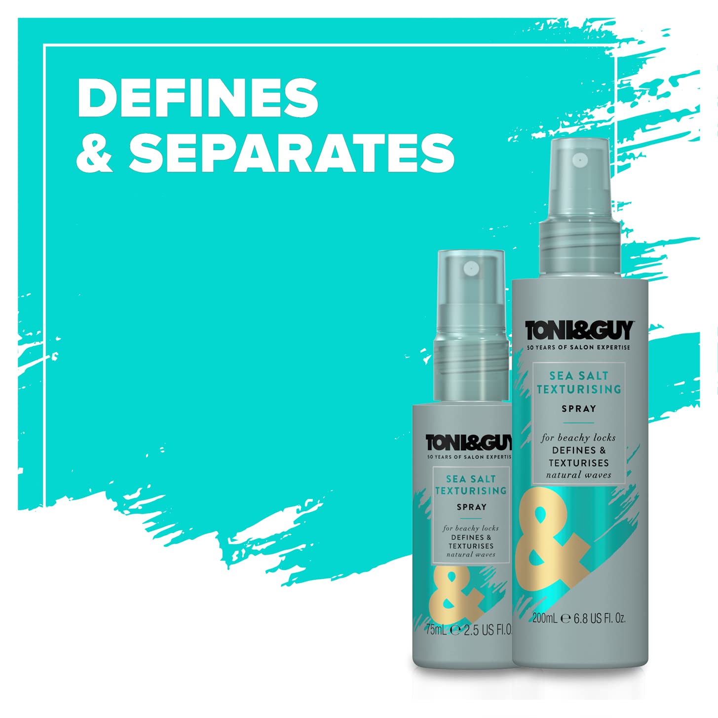 TONI&GUY Casual Sea Salt Spray yields beachy movement for casual styling