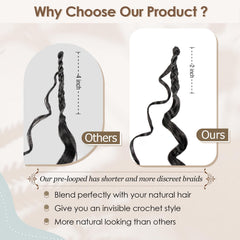 Toniola Ocean Wave Crochet Hair beach waves texture adds natural-looking volume.