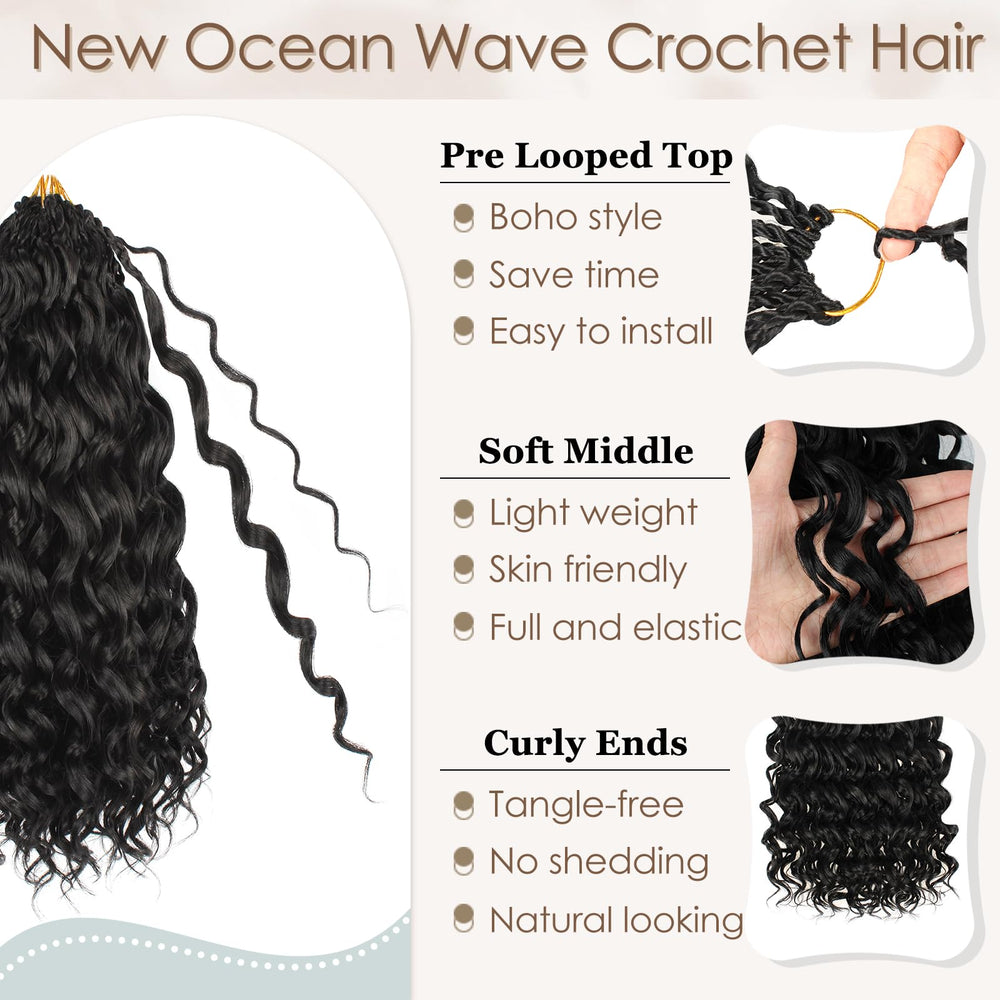 Toniola Ocean Wave Crochet Hair care tips help reduce tangles and frizz.