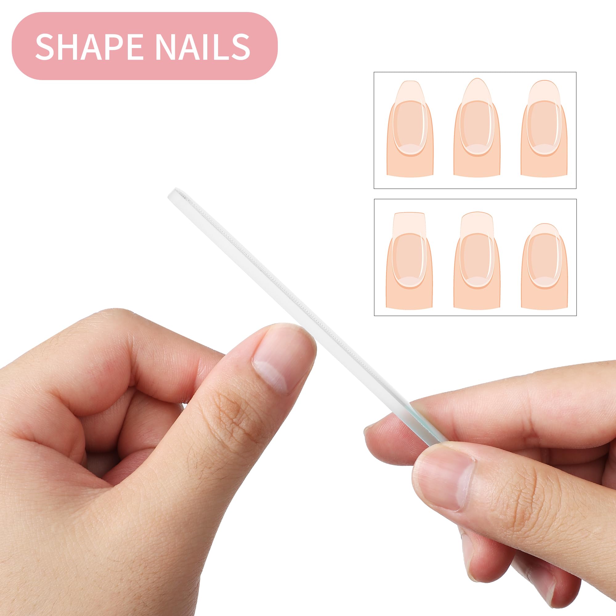 ToNewBe Nano Glass Nail Shiner Kit nano-coated surface delivers smooth, snag-free finish.