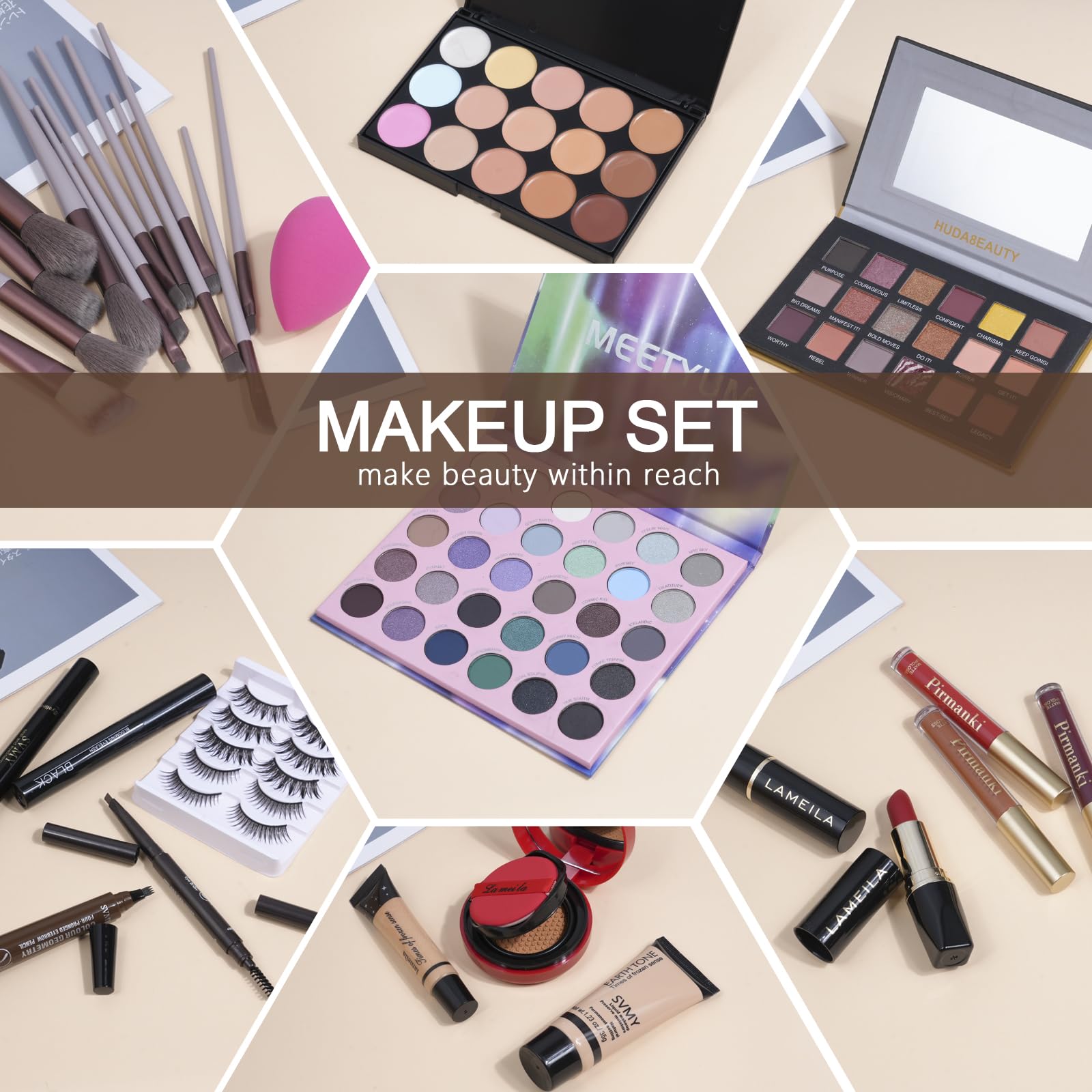TooAemiS gift-worthy makeup kit box featuring elegant packaging