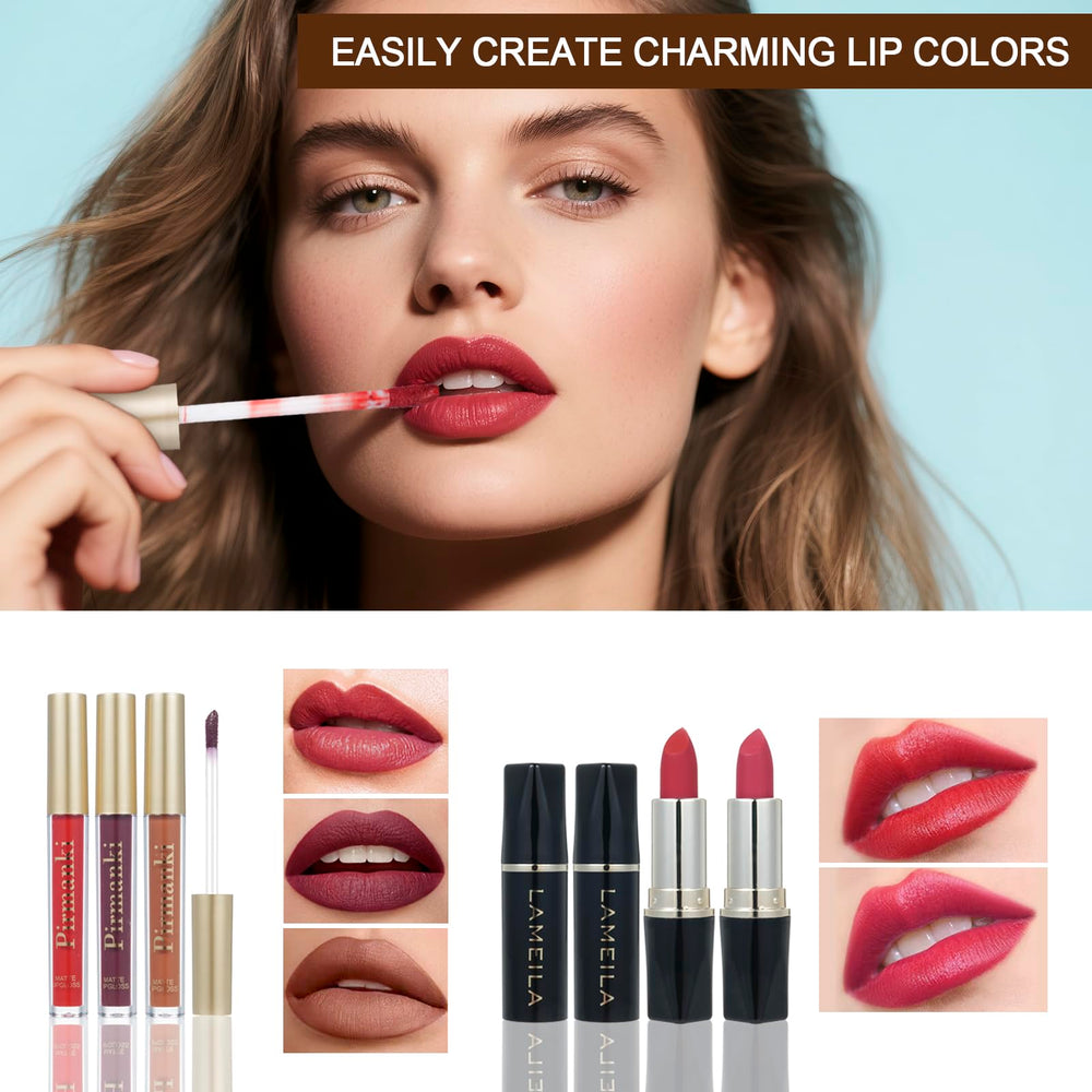 TooAemiS travel-friendly makeup kit arranged for portable beauty routine