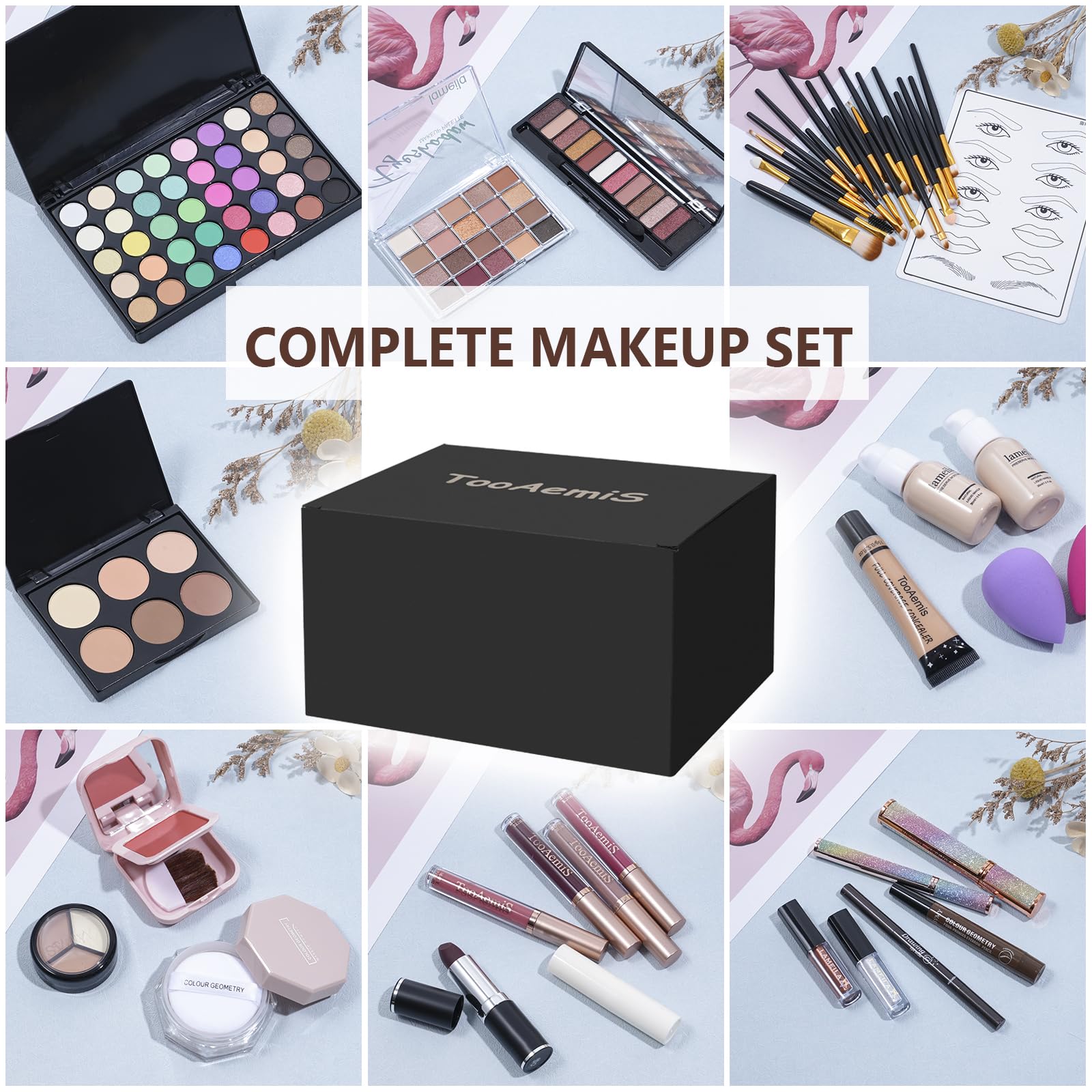 TooAemiS makeup brushes and sponges for flawless blending and application