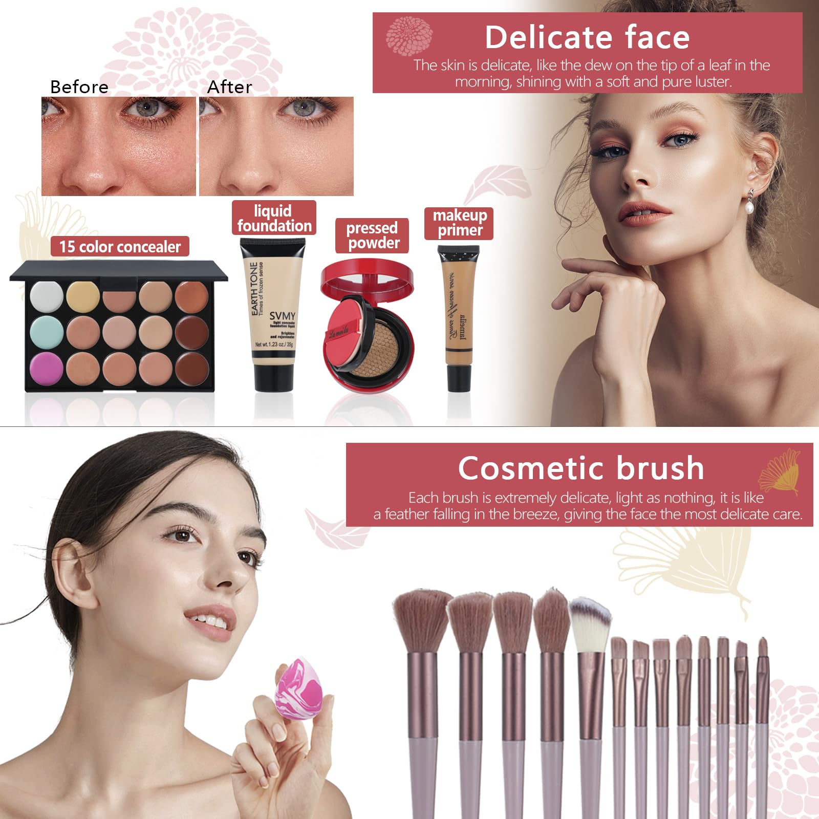 TooAemiS mascara brush captures lifted, elongated lashes.