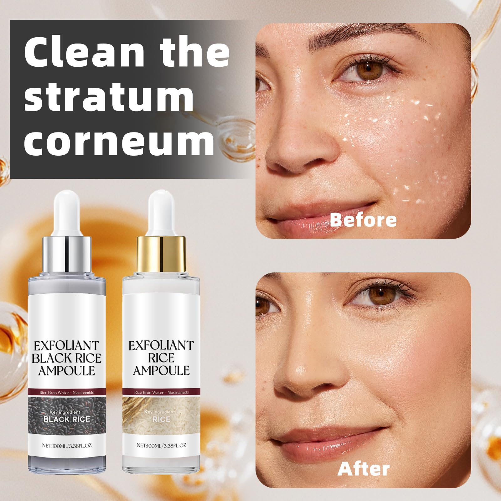 TooAemiS Moisturizing Brightening Serum bottle macro features hyaluronic acid and niacinamide