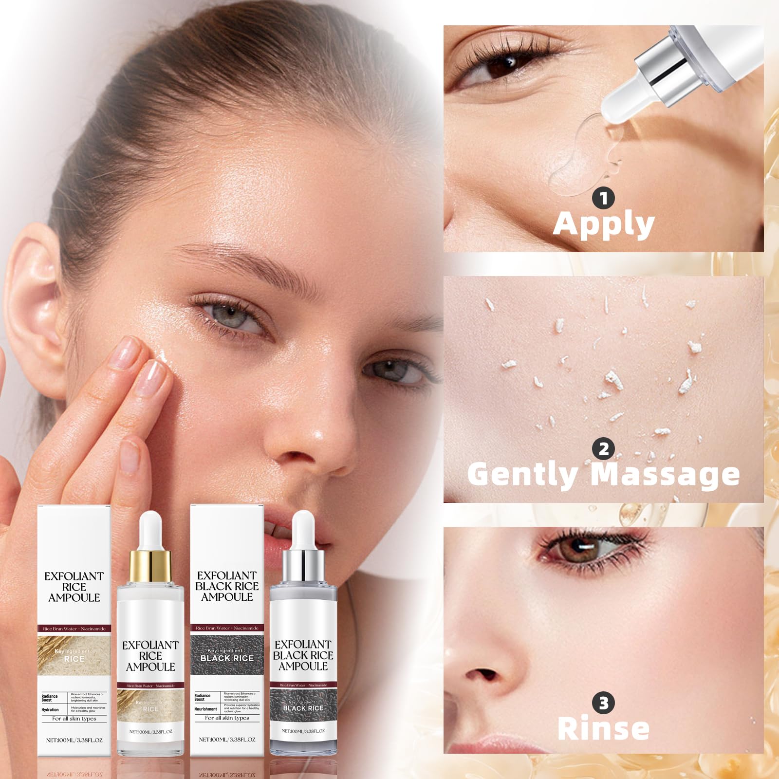 TooAemiS Pore-Clearing ingredients closeup lists rice extracts and glycerin