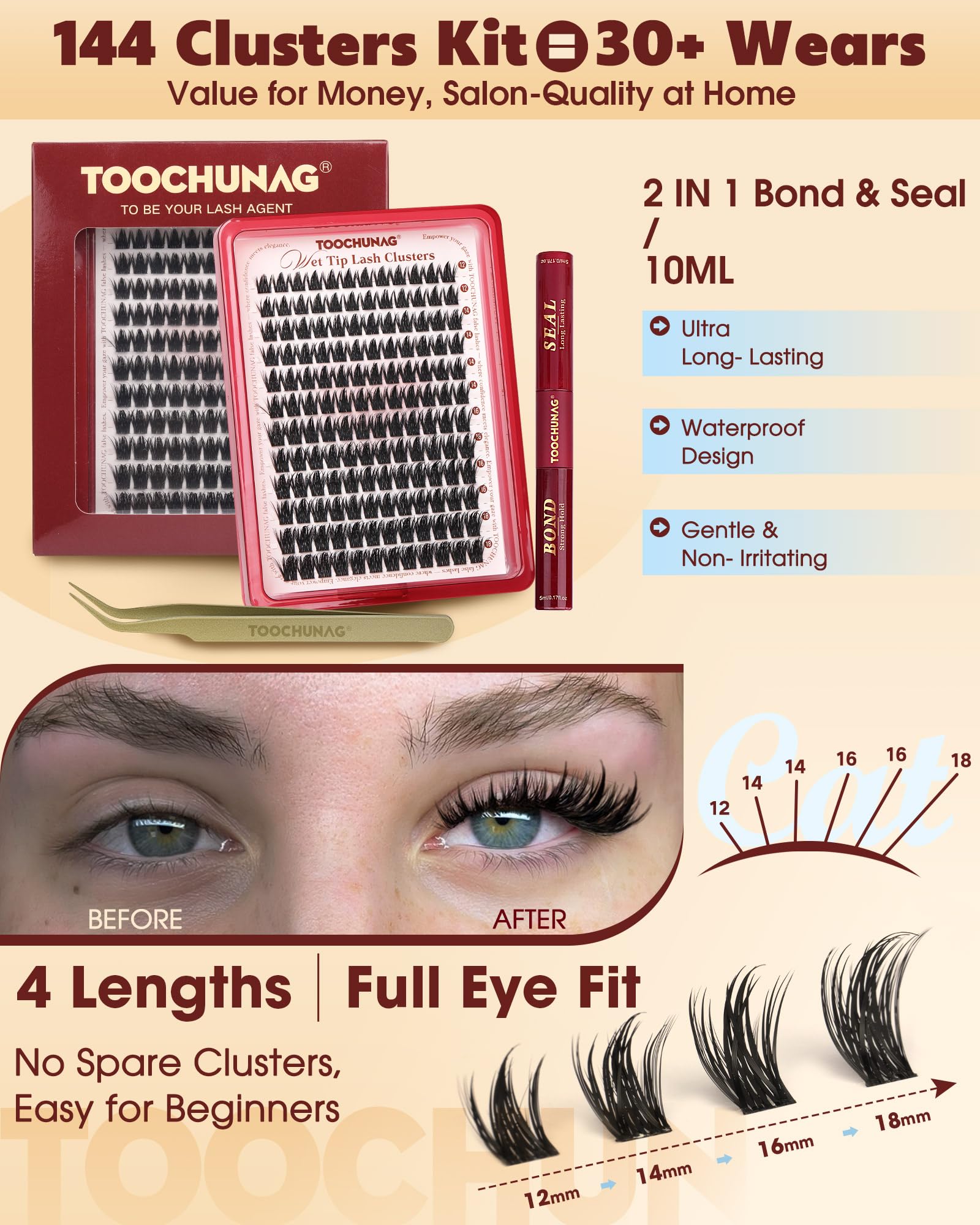 TOOCHUNAG complete tools included for quick, precise application