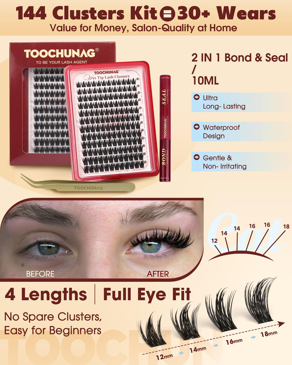 TOOCHUNAG complete tools included for quick, precise application