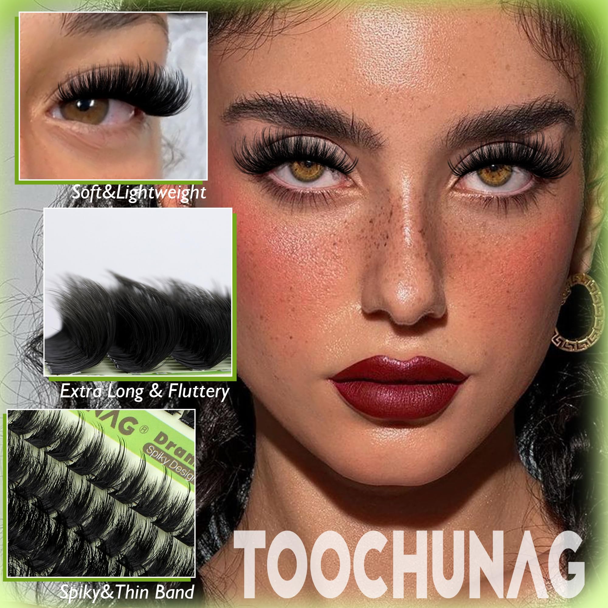 TOOCHUNAG lash bond and seal included for secure long-lasting lash extensions.