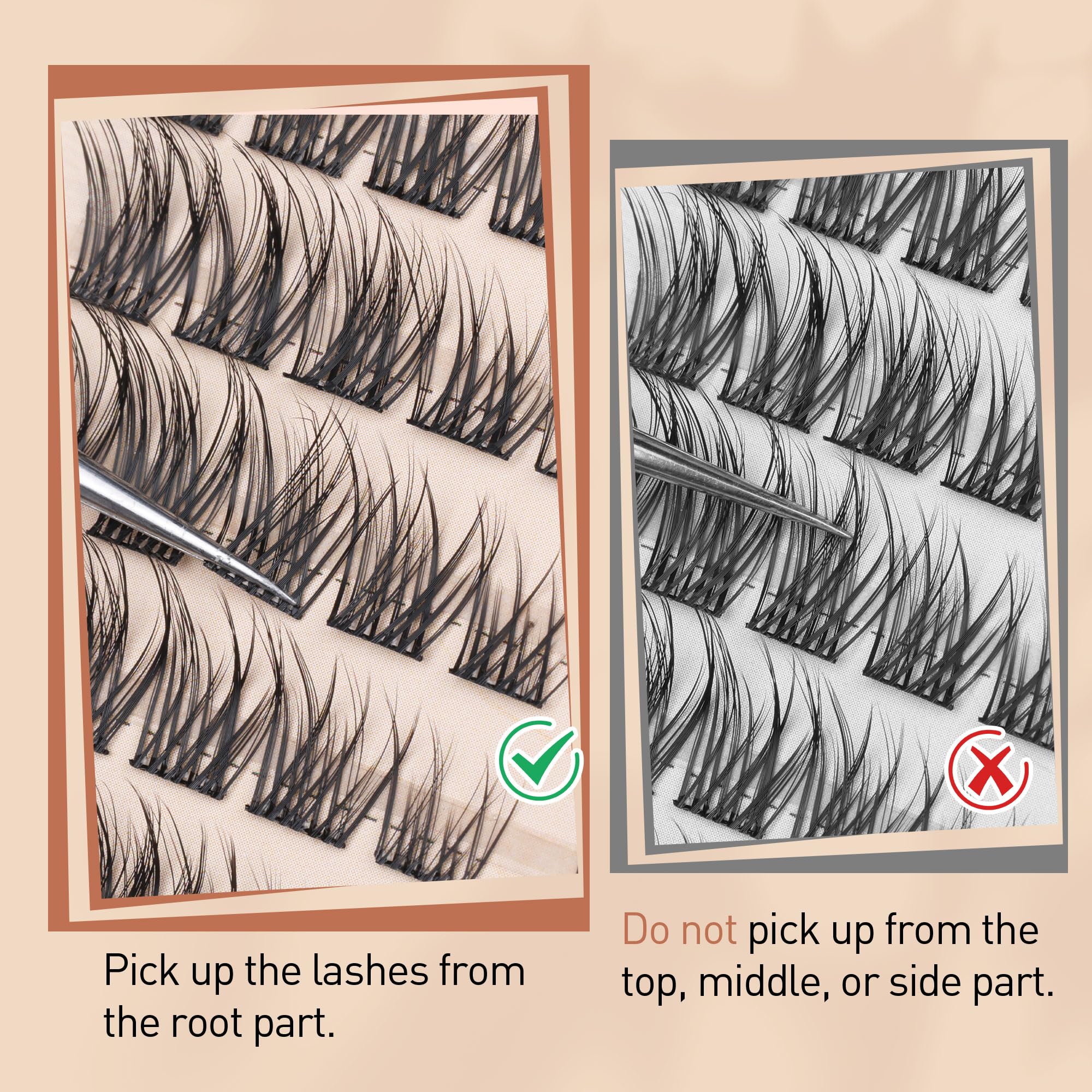 TOOCHUNAG premium PBT fibers lashes are durable and reusable