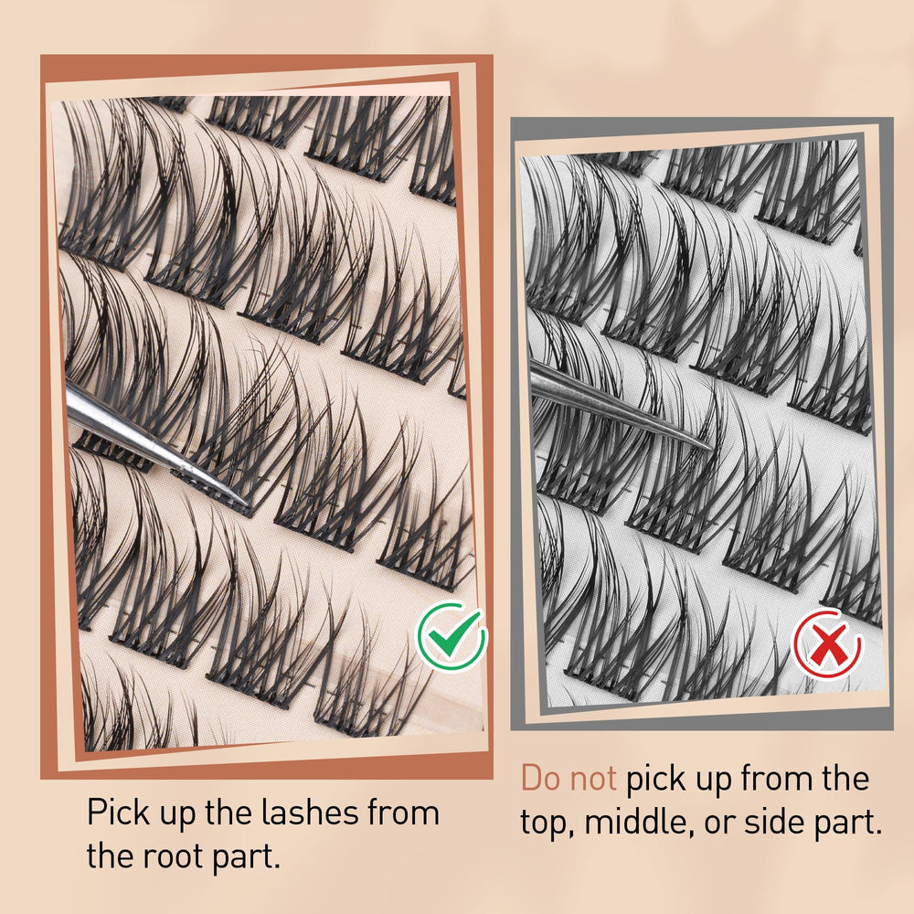 TOOCHUNAG premium PBT fibers lashes are durable and reusable