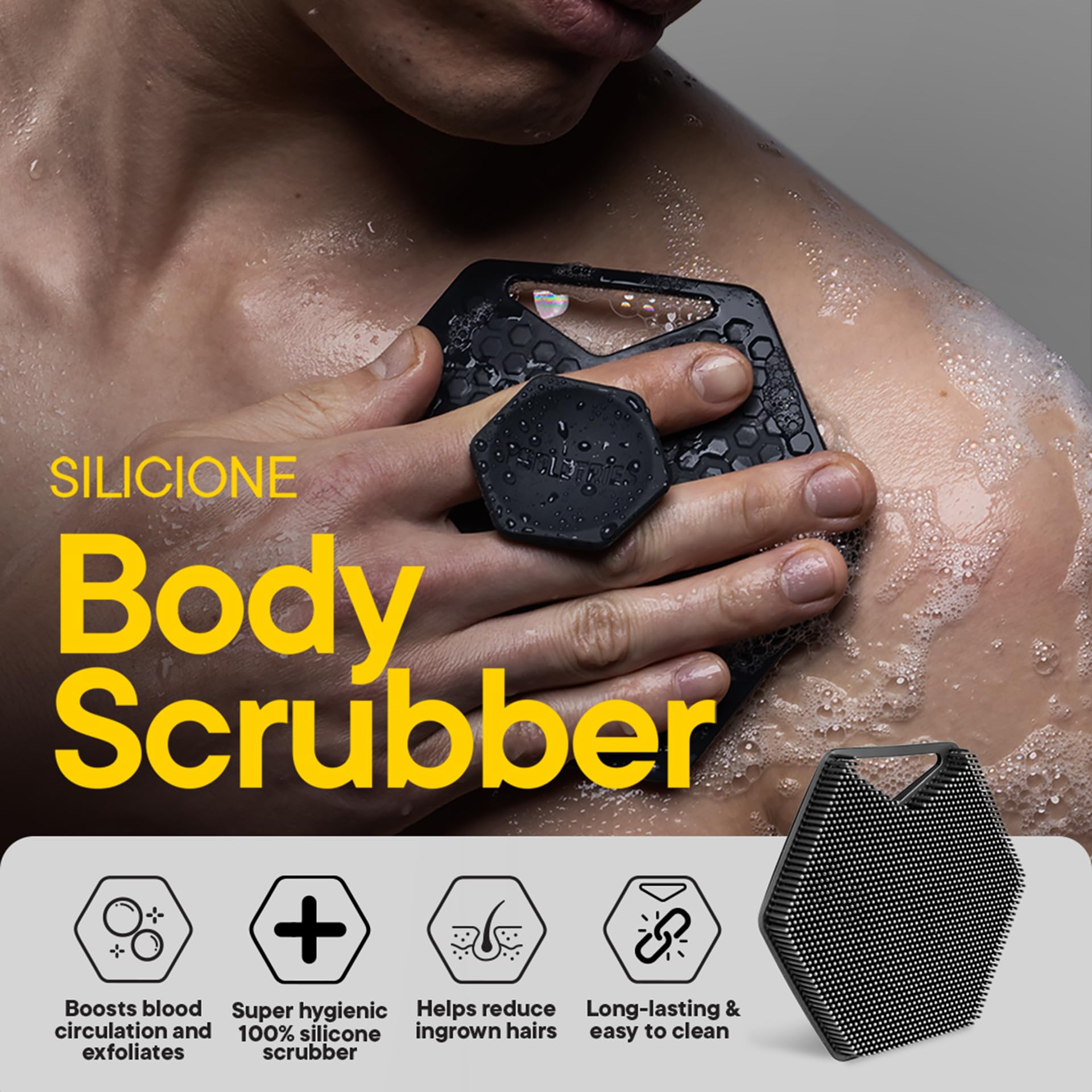 Gift-ready TOOLETRIES Body Scrubber 2.0 for grooming enthusiasts