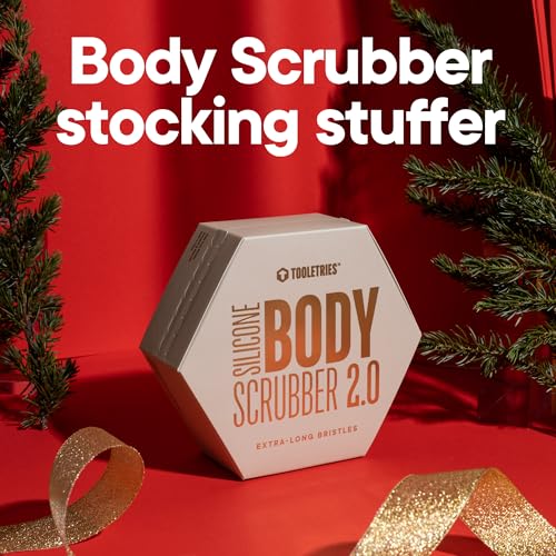 TOOLETRIES Body Scrubber 2.0 long-bristles boost lather and exfoliation.
