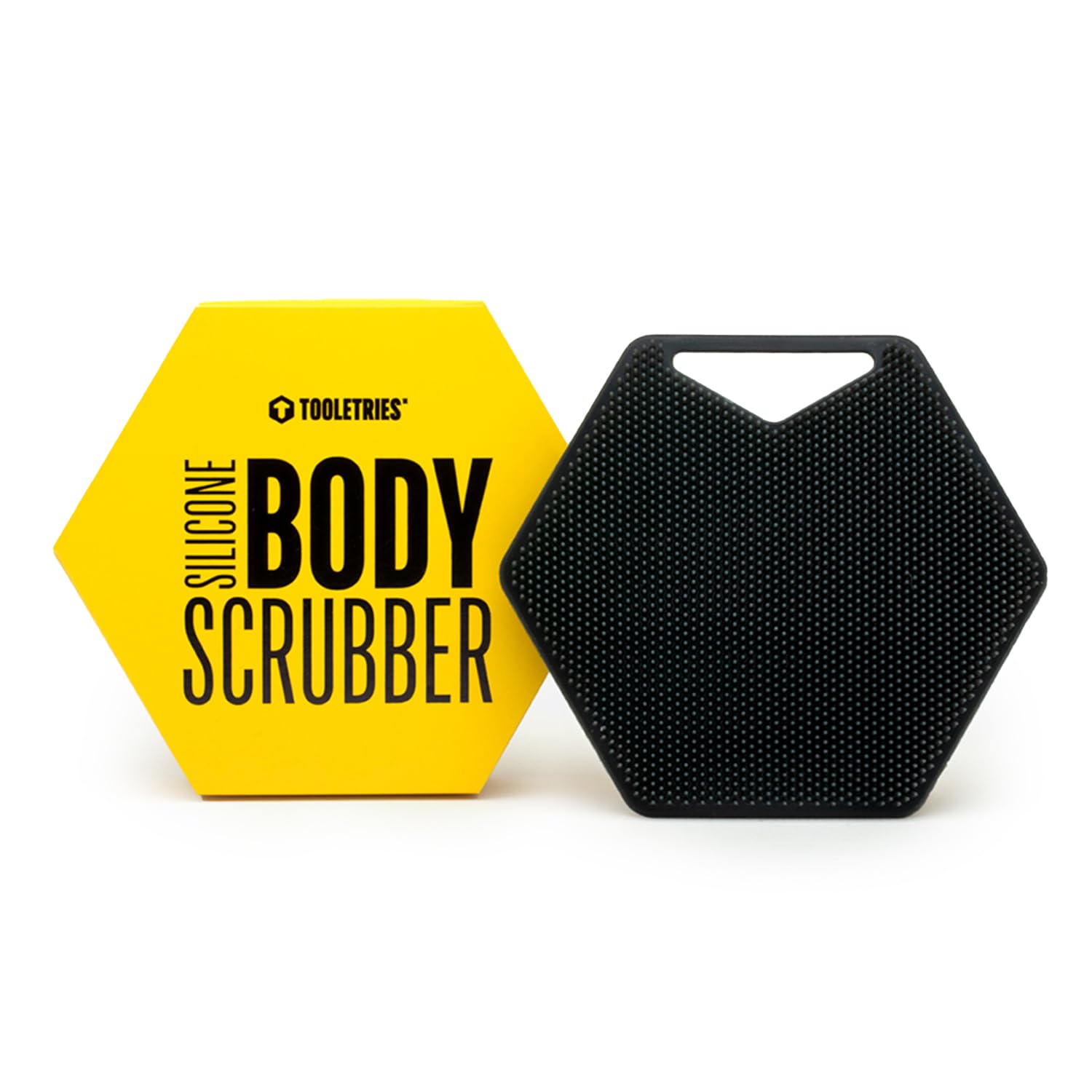 Cepillo corporal TOOLETRIES con cerdas de limpieza profunda para exfoliar la piel en la ducha.