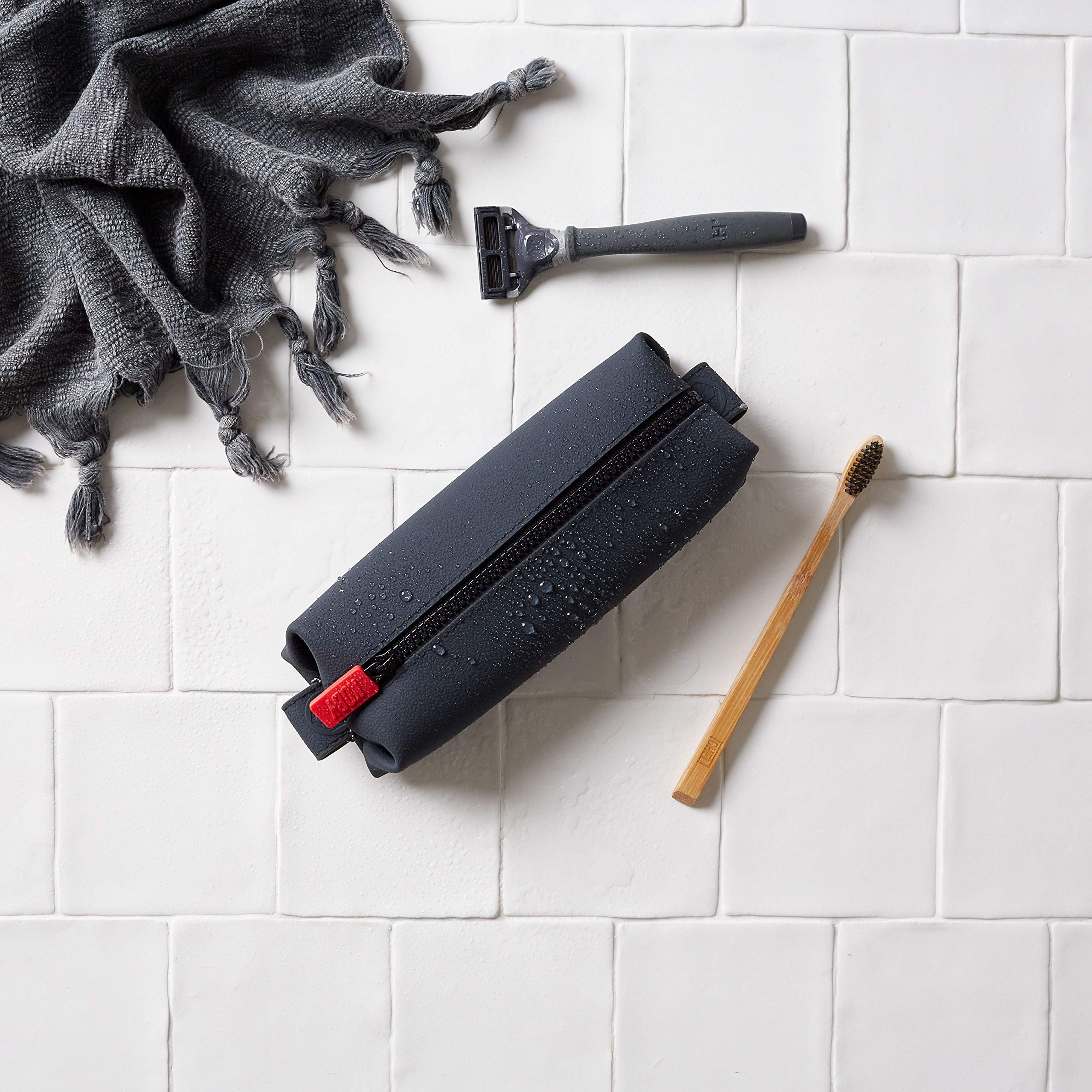 TOOLETRIES Koby Mini travel use in a gym bag demonstrates versatility.