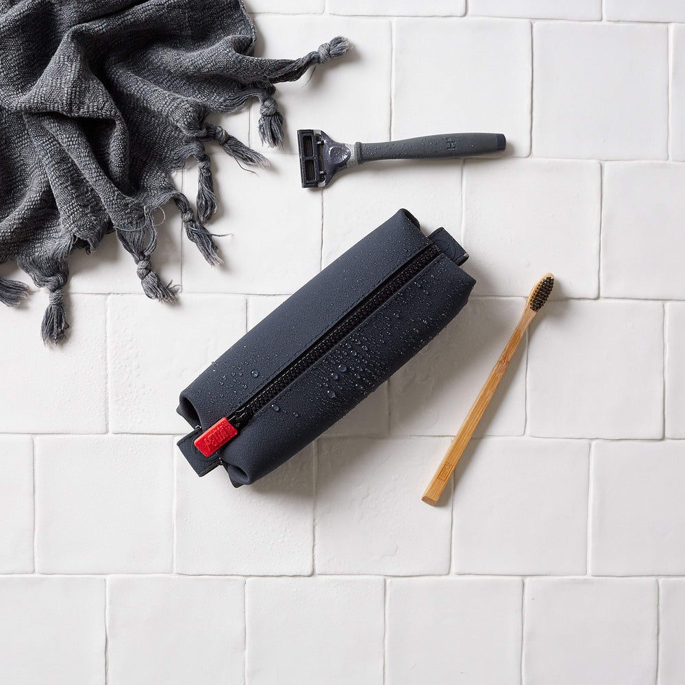 TOOLETRIES Koby Mini travel use in a gym bag demonstrates versatility.