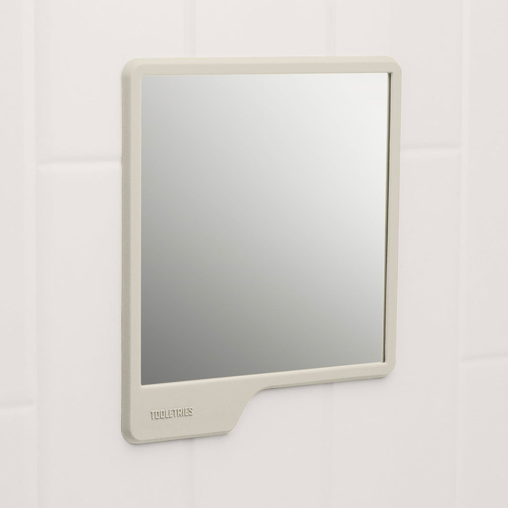 TOOLETRIES Oliver dimensions 6.5 by 5.5 inches fit compact shower spaces.