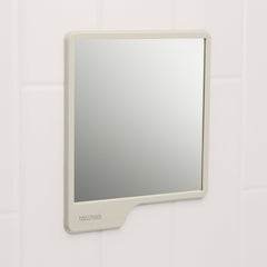 TOOLETRIES Oliver dimensions 6.5 by 5.5 inches fit compact shower spaces.