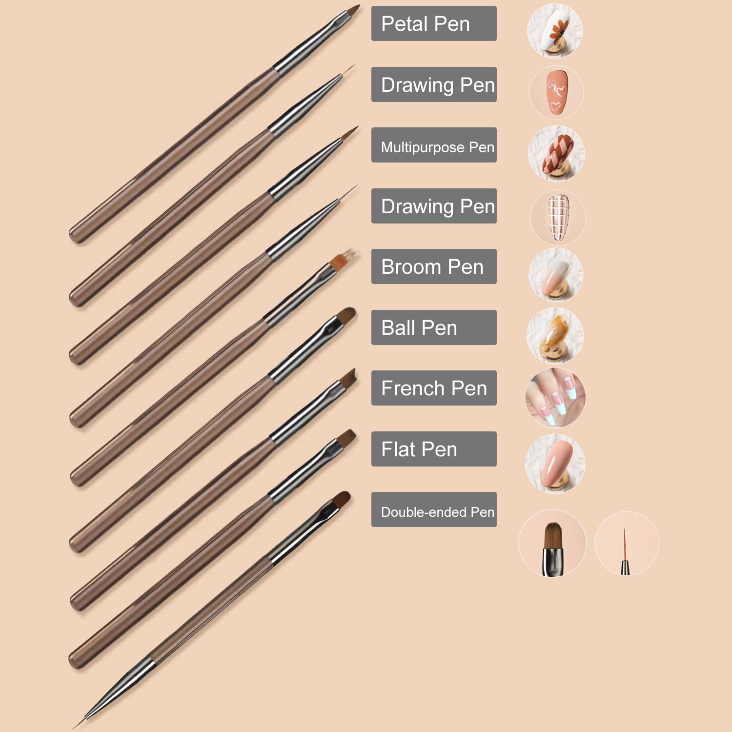 Tootoote nail dotting pen precision tool for detail work in home manicures